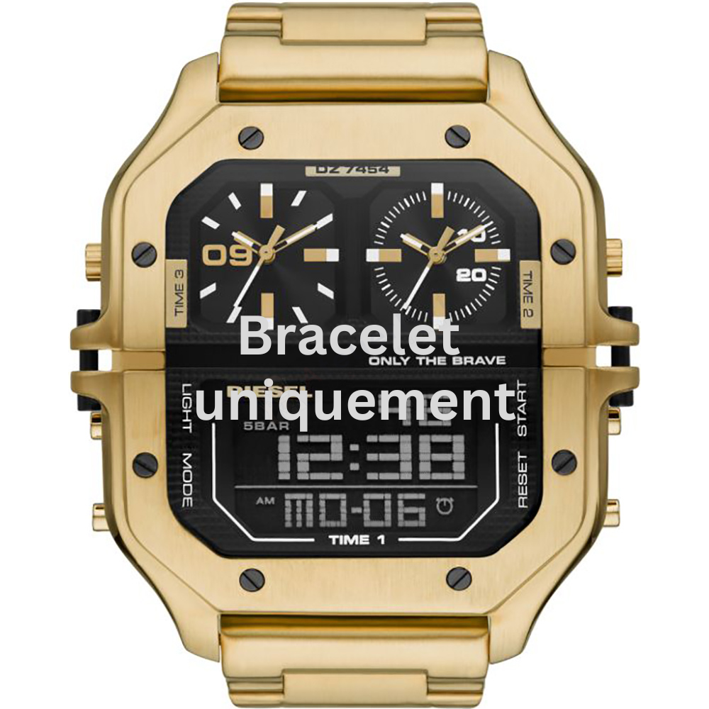 Bracelet métal or Diesel - CLASHER / DZ7454-Bracelet de montre-AtelierNet