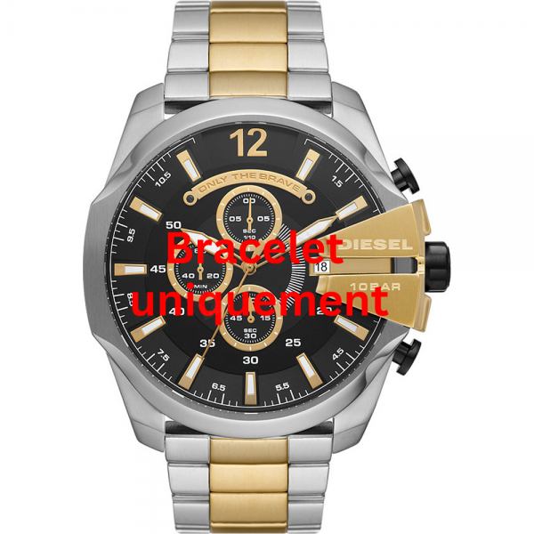 Bracelet metal bicolor Diesel - MEGA CHIEF / DZ4581-Bracelets de montres-AtelierNet