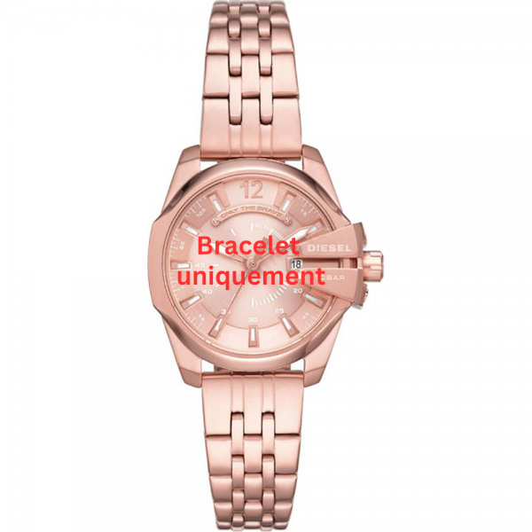 Bracelet métal or rose Diesel - BABY CHIEF / DZ5602-Bracelet de montre-AtelierNet