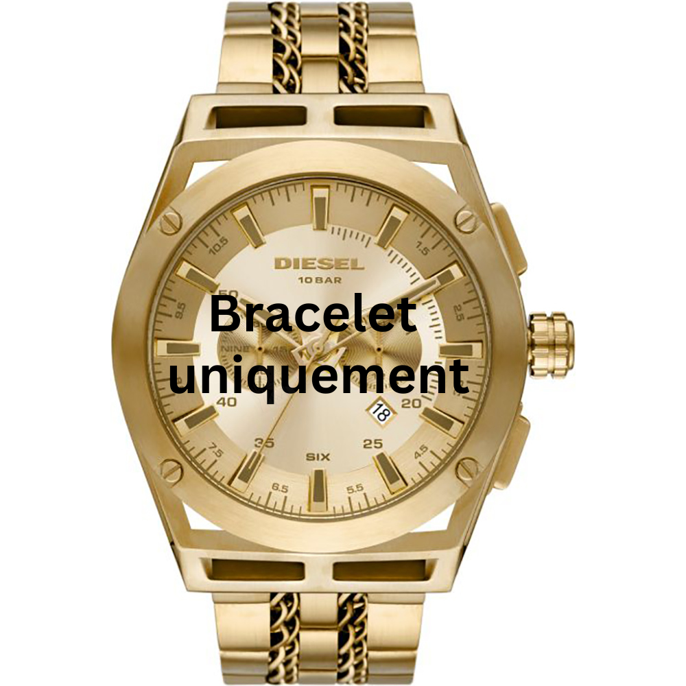 Bracelet metal gold Diesel - TIMEFRAME / DZ4580-Bracelets de montres-AtelierNet