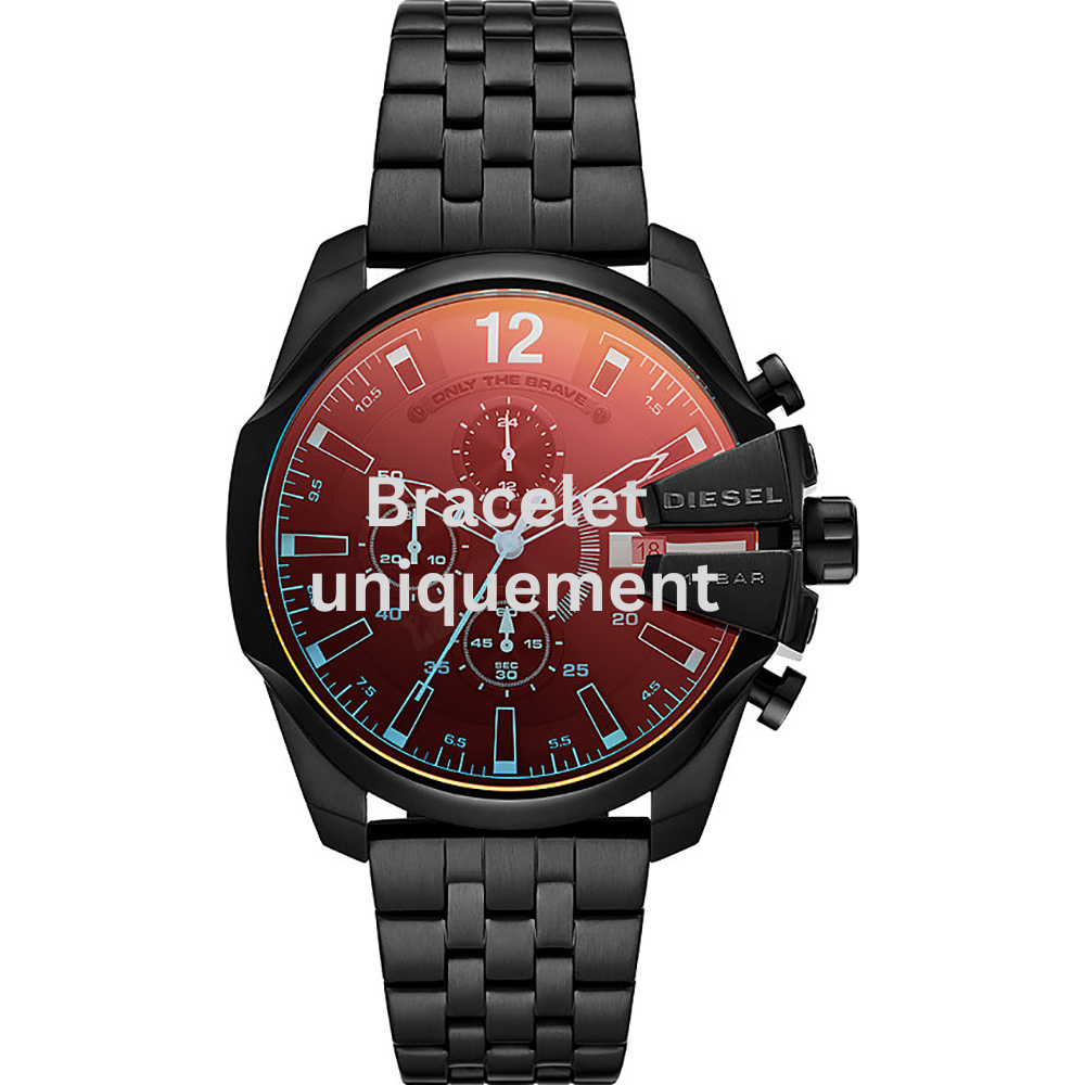Bracelet métal noir Diesel - BABY CHIEF / DZ4566 - DZ4617-Bracelet de montre-AtelierNet