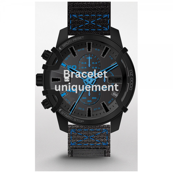 Bracelet textile black Diesel - GRIFFED / DZ4553-Bracelets Diesel-AtelierNet