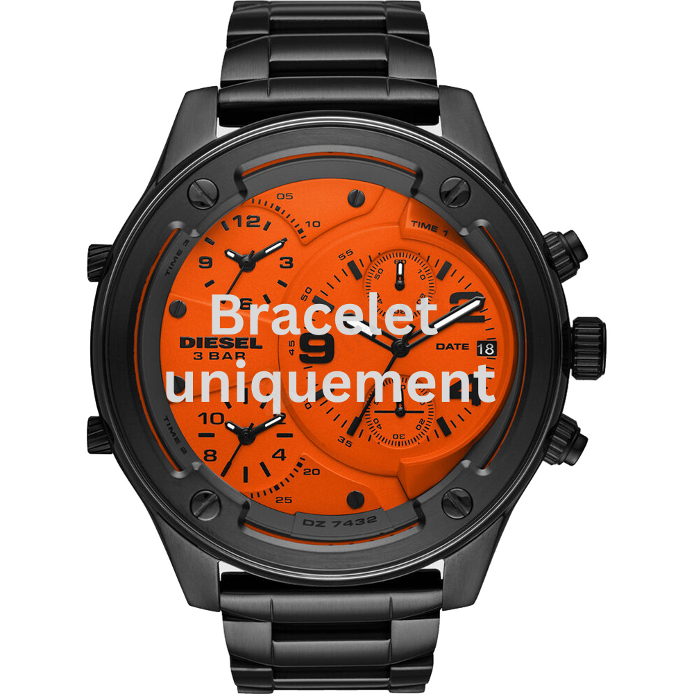 Bracelet métal gris Diesel - BOLTDOWN / DZ7432-Bracelet Montre Diesel-AtelierNet