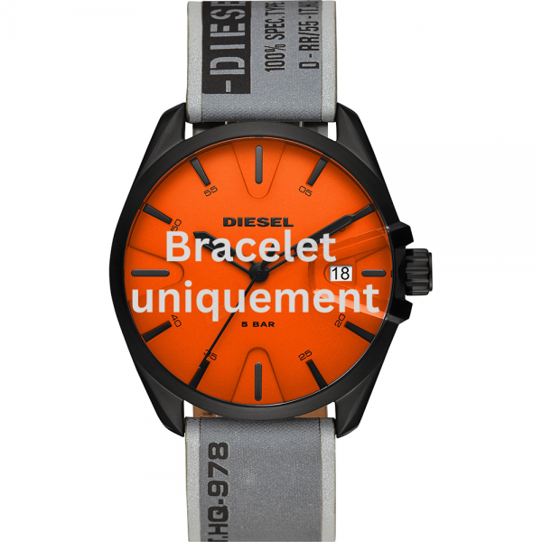 Bracelet leather grey Diesel - MS9 / DZ1931-Bracelets Diesel-AtelierNet