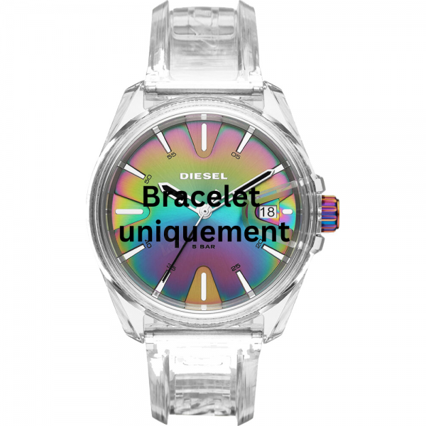 Bracelet resin transparent Diesel - MS9 / DZ1926-Bracelets de montres-AtelierNet