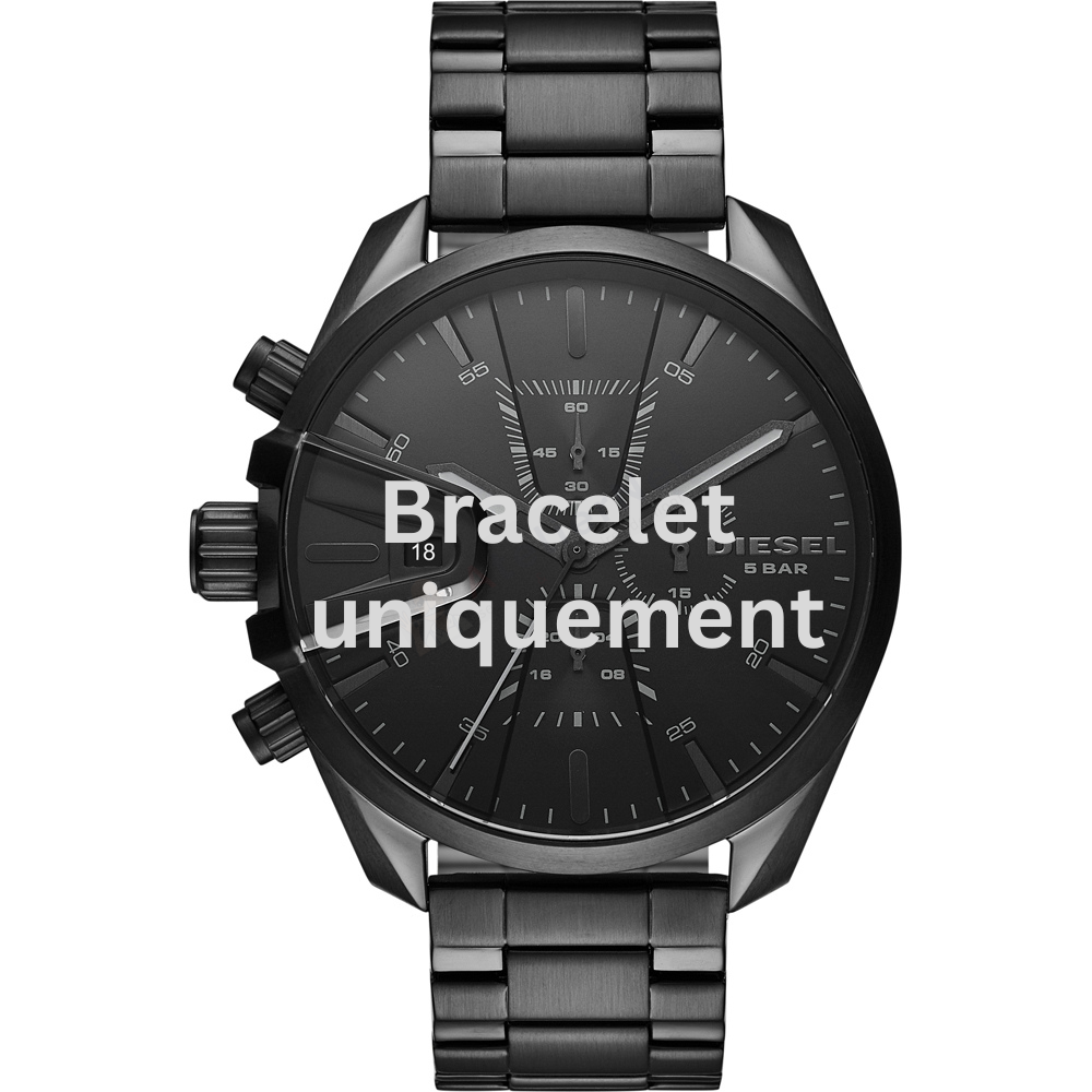 Bracelet metal black Diesel - MS9 / DZ4537-Bracelets de montres-AtelierNet