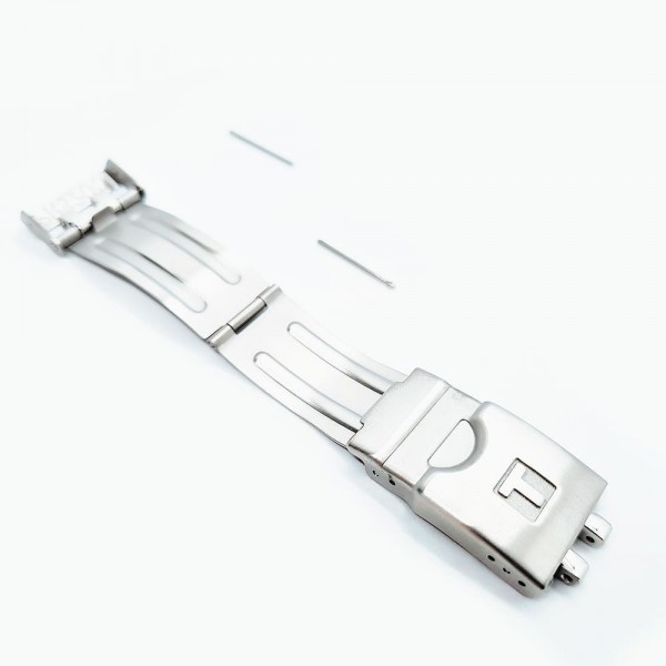 Fermoir acier pour bracelet métal Tissot - PRS 200 / T631031550-Accessoires de montres-AtelierNet