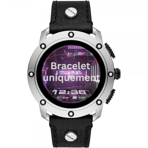 Bracelet cuir noir Diesel - AXIAL / DZT2014-Bracelet Montre Diesel-AtelierNet