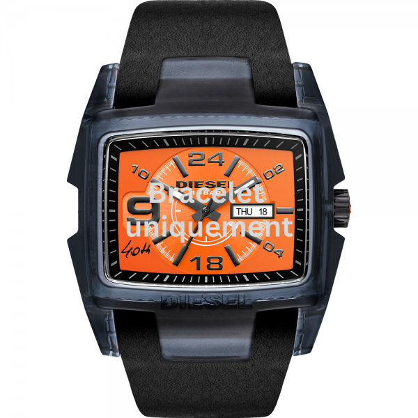 Bracelet cuir noir Diesel - BUGOUT / DZ1881-Bracelet de montre-AtelierNet