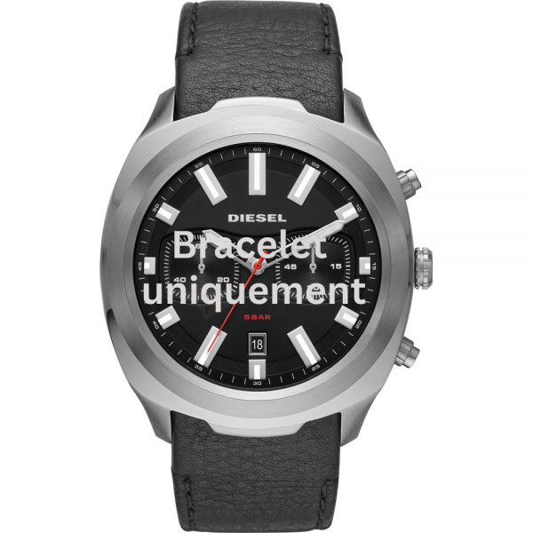 Bracelet cuir noir Diesel - TUMBLER / DZ4499-Bracelet Montre Diesel-AtelierNet