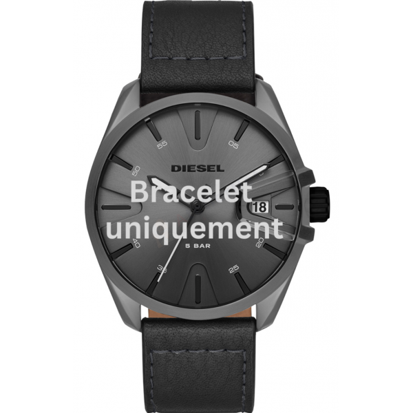 Bracelet leather black Diesel - MS9 / DZ1924-Bracelets Diesel-AtelierNet