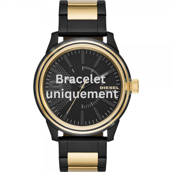 Bracelet metal gold Diesel - RASP / DZ1877-Bracelets de montres-AtelierNet