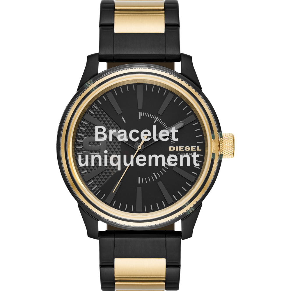 Bracelet metal gold Diesel - RASP / DZ1877-Bracelets de montres-AtelierNet
