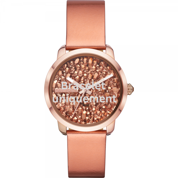 Bracelet leather rose gold Diesel - FLARE ROCKS / DZ5583-bracelet montre cuir homme-AtelierNet