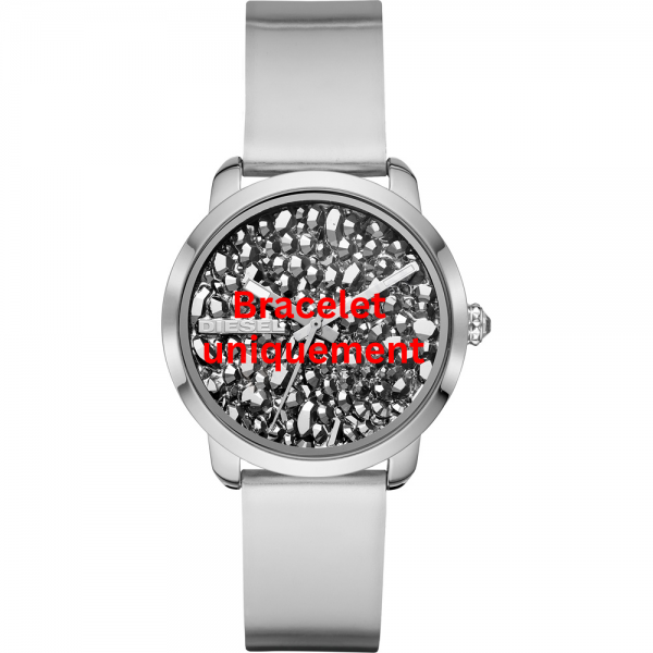 Bracelet leather silver Diesel - FLARE ROCKS / DZ5582-bracelet montre cuir homme-AtelierNet