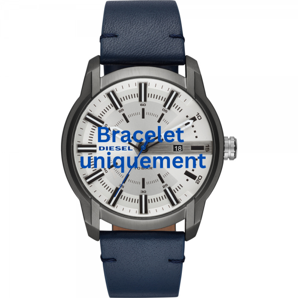 Bracelet cuir bleu Diesel - ARMBAR / DZ1866-Bracelet Montre Diesel-AtelierNet