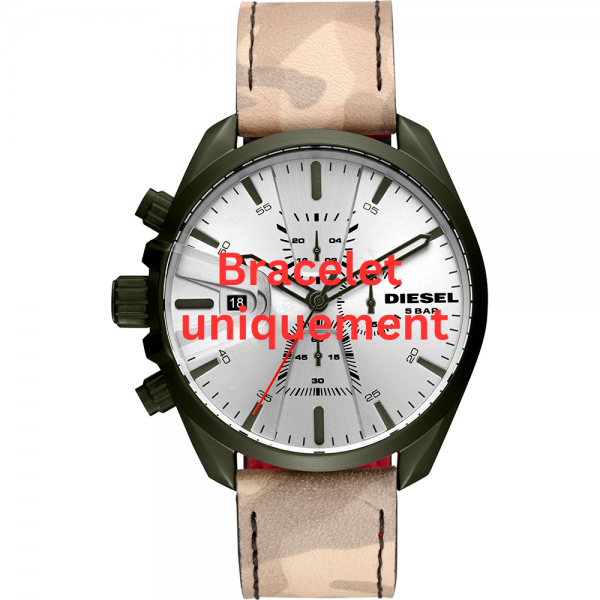 Bracelet cuir beige Diesel - MS9 CHRONO / DZ4472-Bracelet Montre Diesel-AtelierNet