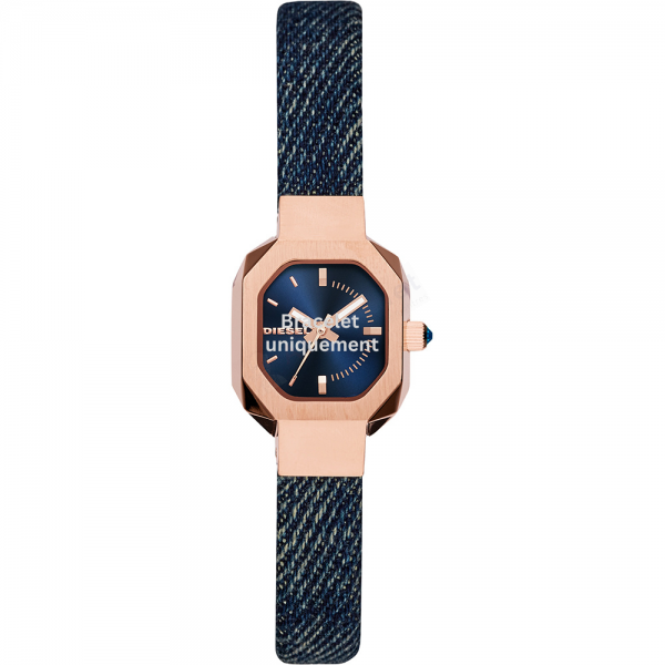 Bracelet textile sur cuir bleu Diesel - BAD B / DZ5569-Bracelet Montre Diesel-AtelierNet