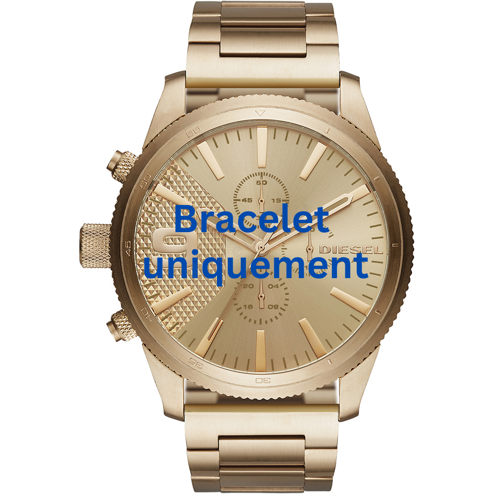 Bracelet métal or Diesel - RASP / DZ4446 - DZ4488-Bracelet de montre-AtelierNet