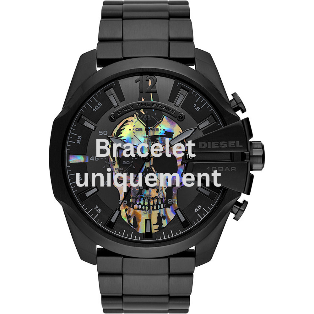 Bracelet métal noir Diesel - MEGA CHIEF / DZ4582-Bracelet de montre-AtelierNet