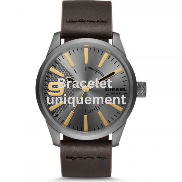 Bracelet cuir marron Diesel - RASP / DZ1843-Bracelet Montre Diesel-AtelierNet