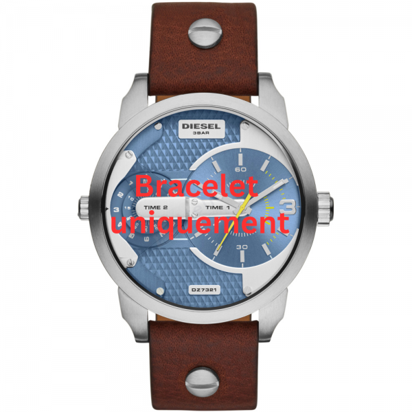 Bracelet cuir marron Diesel - MINI DADDY / DZ7321-Bracelet Montre Diesel-AtelierNet