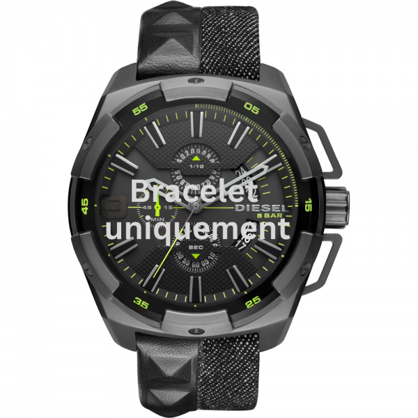 Bracelet cuir noir Diesel - HEAVYWEIGHT / DZ4420-Bracelet Montre Diesel-AtelierNet