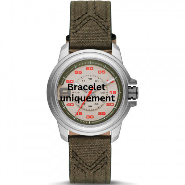 Bracelet textile sur cuir vert Diesel - SPROCKET / DZ1740-Bracelet de montre-AtelierNet