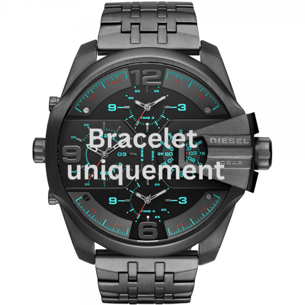 Bracelet métal gris Diesel - UBER CHIEF / DZ7372 - DZ7392-Bracelet de montre-AtelierNet