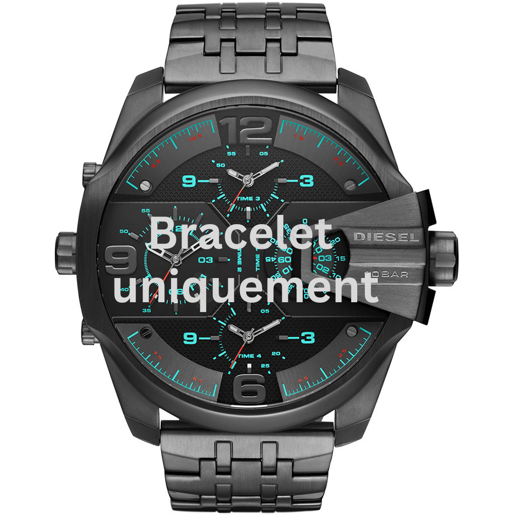 Bracelet métal gris Diesel - UBER CHIEF / DZ7372 - DZ7392-Bracelet de montre-AtelierNet