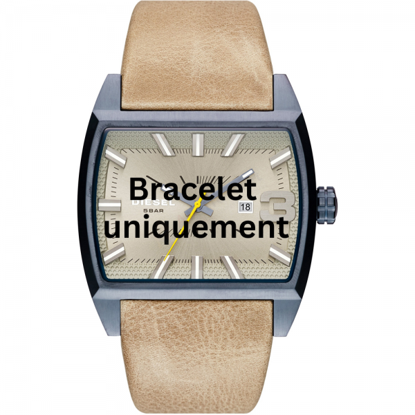 Bracelet cuir beige Diesel - STARSHIP / DZ1703-Bracelet Montre Diesel-AtelierNet