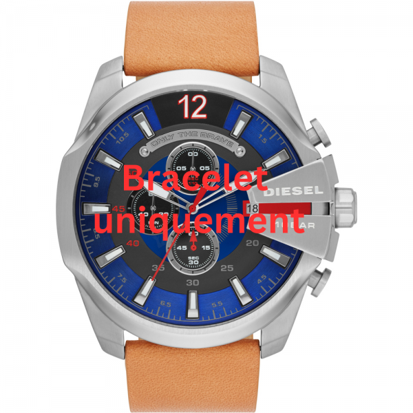 Bracelet cuir brun Diesel - MEGA CHIEF / DZ4319-Bracelet de montre-AtelierNet