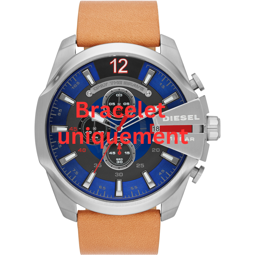 Bracelet cuir brun Diesel - MEGA CHIEF / DZ4319-Bracelet de montre-AtelierNet