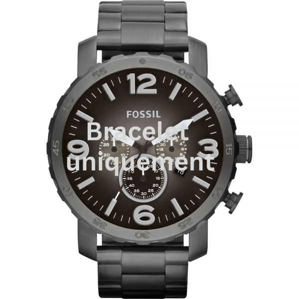 Bracelet métal gris Fossil - NATE / JR1437 - JR1355 - JR1491 - JR1523 - JR1507 - JR1517-Bracelet de montre-AtelierNet