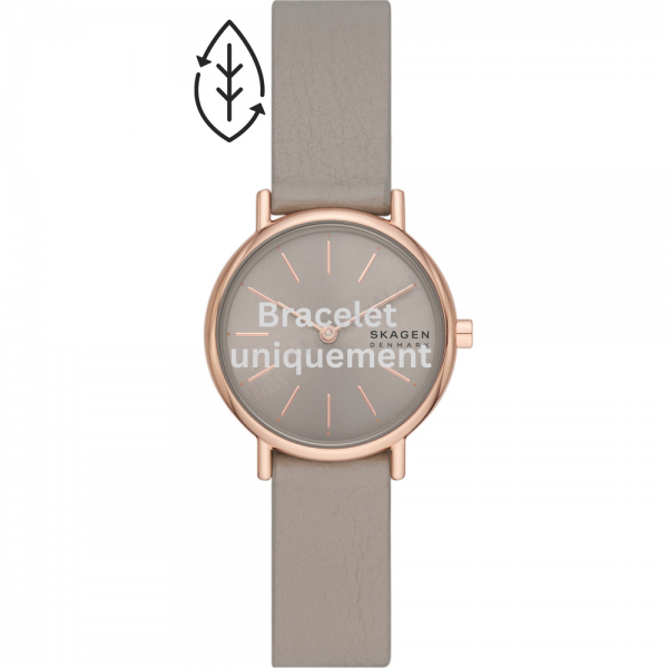 Bracelet cuir gris Skagen - SIGNATUR LILLE / SKW3060-Bracelet de montre-AtelierNet