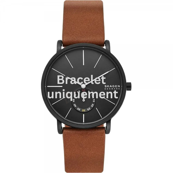 Bracelet cuir marron Skagen - HAGEN / SKW7603-Bracelet de montre-AtelierNet