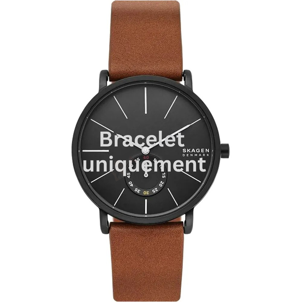 Bracelet cuir marron Skagen - HAGEN / SKW7603-Bracelet de montre-AtelierNet