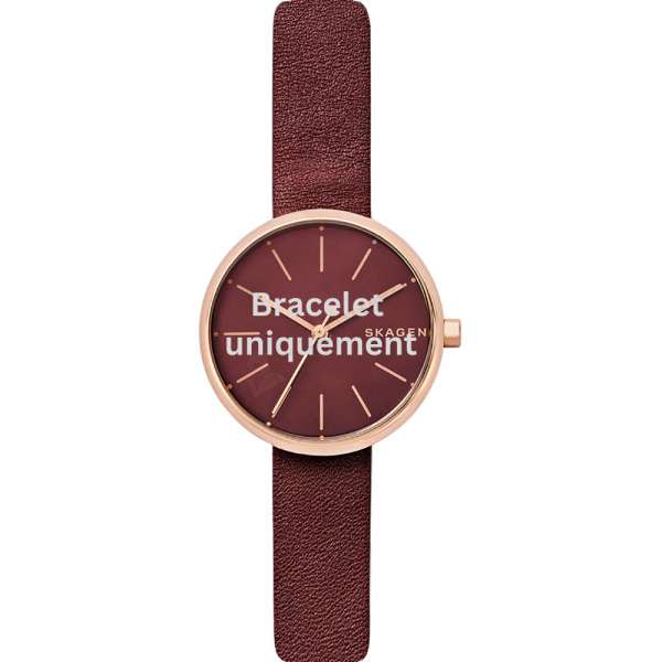 Bracelet cuir rouge Skagen - SIGNATUR SMALL / SKW2646-Bracelet de montre-AtelierNet