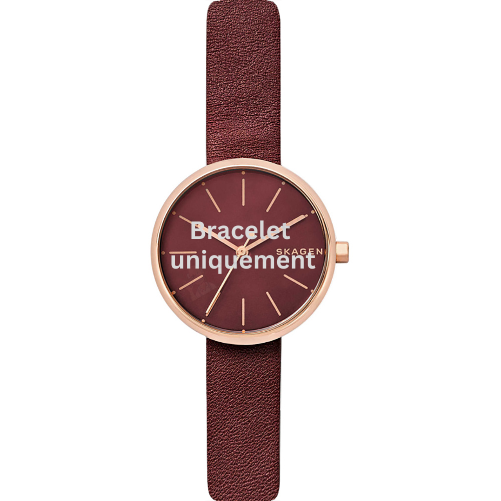 Bracelet cuir rouge Skagen - SIGNATUR SMALL / SKW2646-Bracelet de montre-AtelierNet
