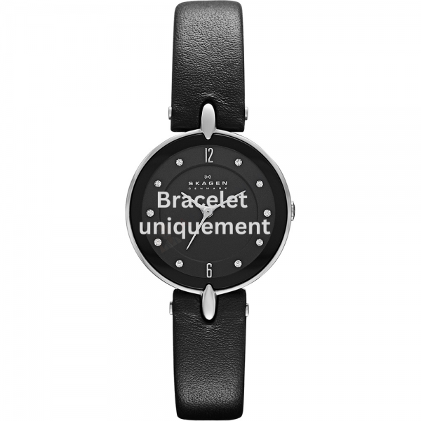 Bracelet cuir noir Skagen - HIROMICHI KONNO / SKW2011-Bracelet de montre-AtelierNet