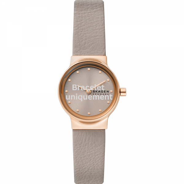 Bracelet cuir gris Skagen - FREJA / SKW3005-Bracelet de montre-AtelierNet