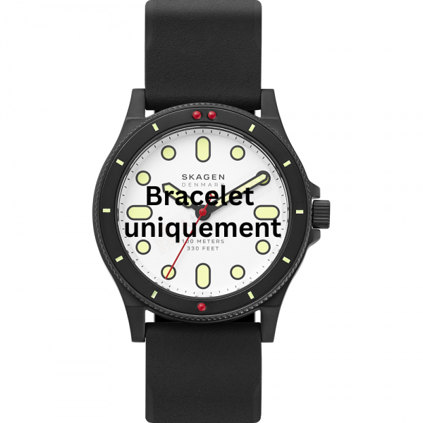 Bracelet caoutchouc noir Skagen - FISK / SKW6667-Bracelet de montre-AtelierNet