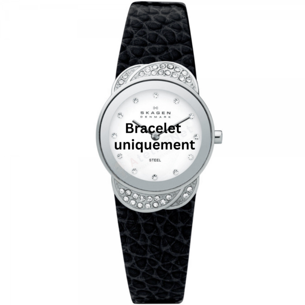 Bracelet cuir noir Skagen - 818 SMALL / 818SSLB-Bracelet de montre-AtelierNet
